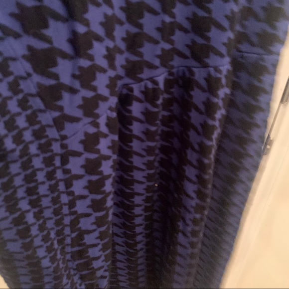 Lane Bryant Blue and Black Plaid Sweater Dress - Picture 2 of 5